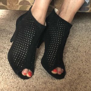INC Peep Toe Booties